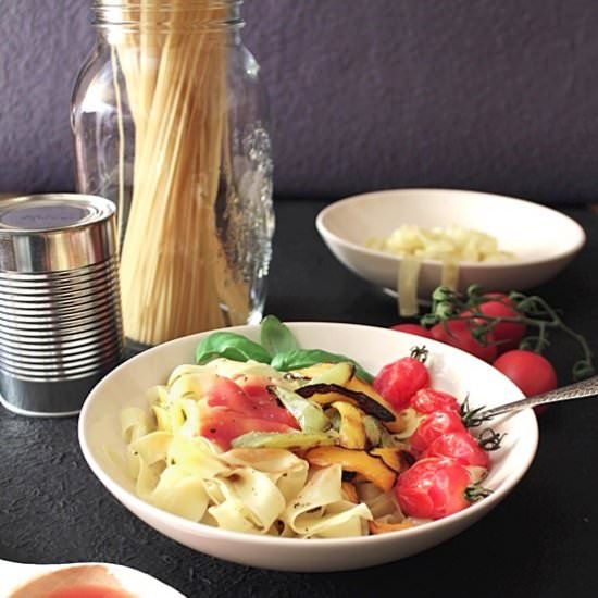 Tagliatelle w/ Roasted Vegetables