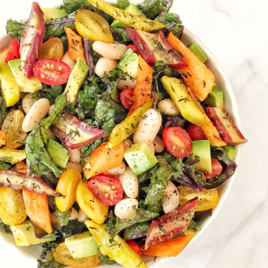 Purple Kale Salad