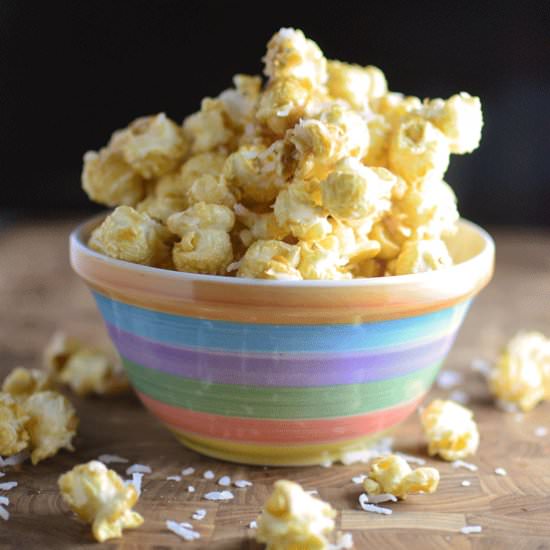 Coconut Caramel Popcorn
