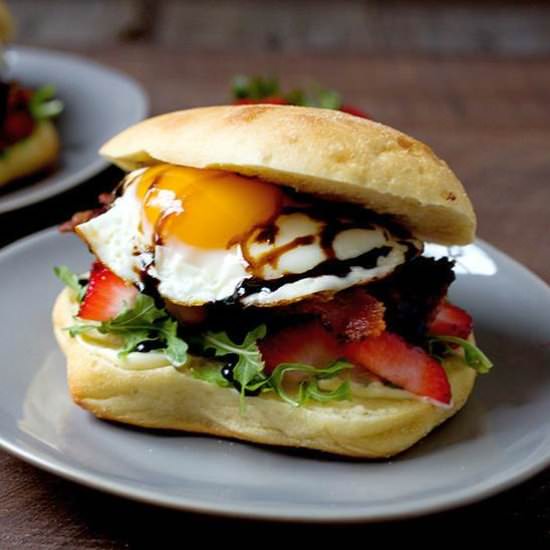 Bacon Strawberry Breakfast Sandwich