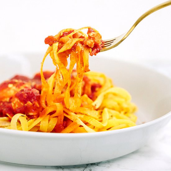 Spiralized Rutabaga Pasta