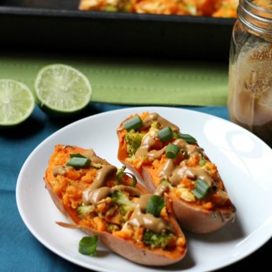 Thai Twice Baked Sweet Potatoes
