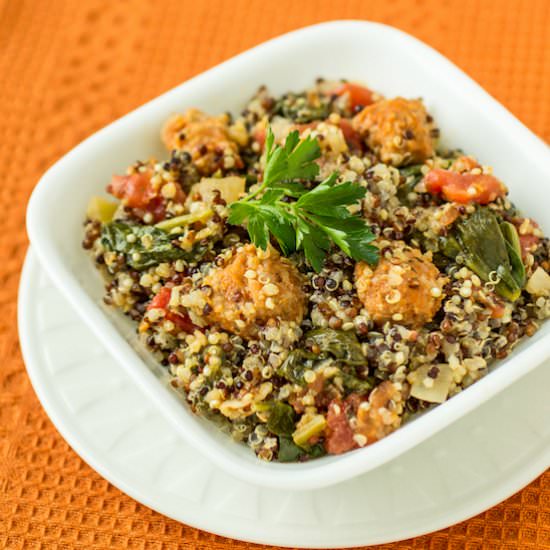 Slow Cooker Chorizo And Quinoa