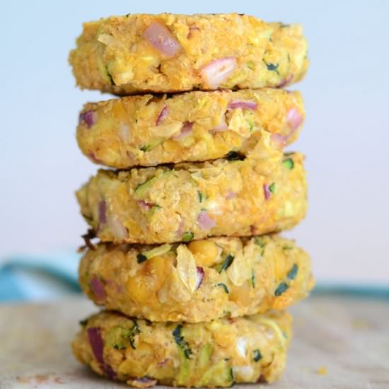 Lemon Tahini Chickpea Burgers