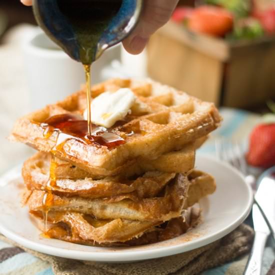 Vegan French Toast Waffles