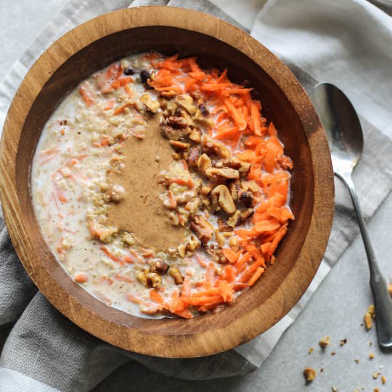 Carrot Cake Quinoa Bowls