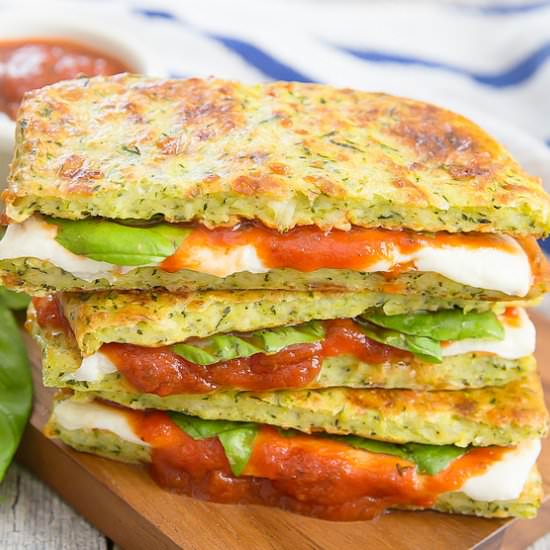 Zucchini Pizza Grilled Cheese