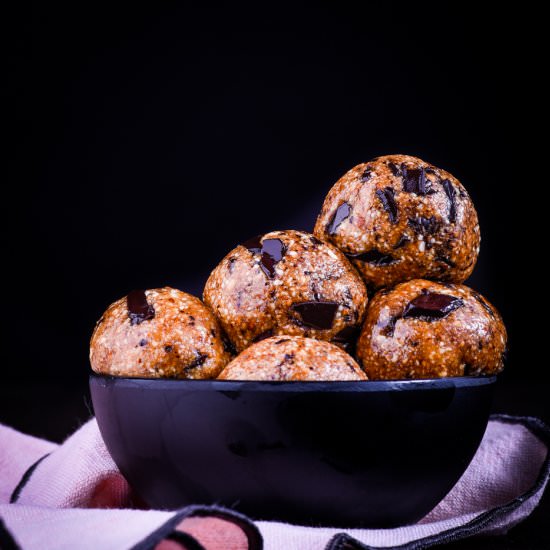Caramel Choc Chip Bliss Balls