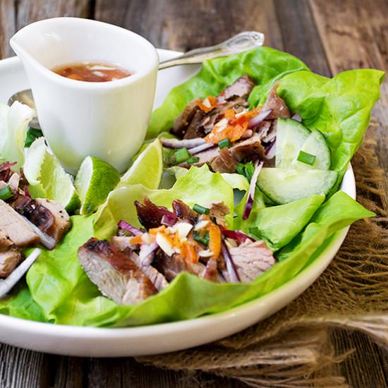 Vietnamese Pork Lettuce Wraps