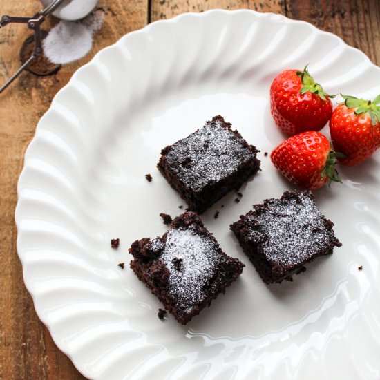 Chocolate beetroot brownies