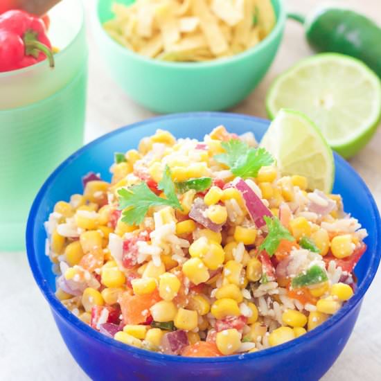 Easy Mexican Chopped Corn Salad