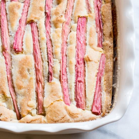 Rhubarb Almond Cake