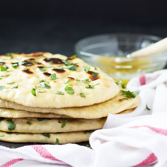 homemade naan
