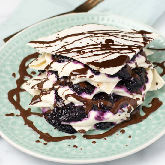 Easy Vegan Dessert Quesadilla