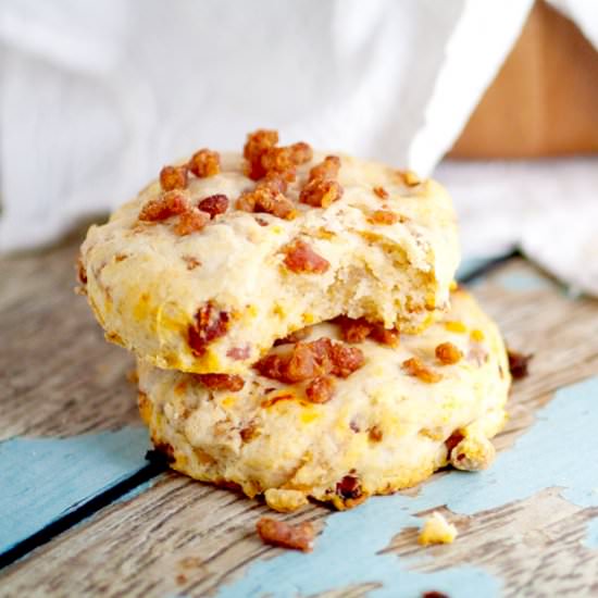 Bacon and Sun Dried Tomato Biscuits