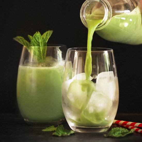 Minted Matcha Iced Lattes