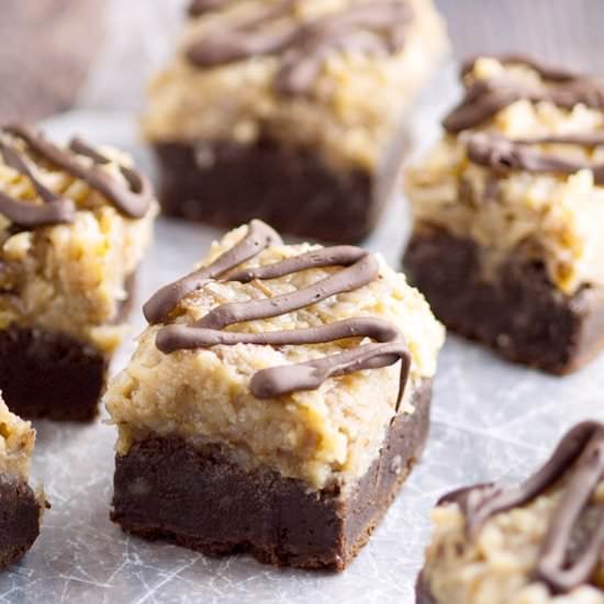 German Chocolate Brownies