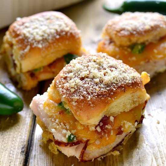 Jalapeno Popper Turkey Sandwiches