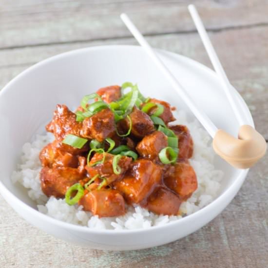 Crock Pot Honey Sriracha Chicken