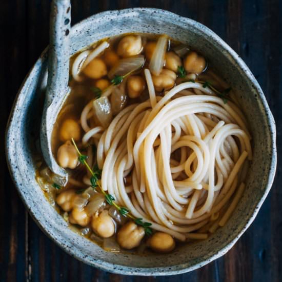 Chickpea Noodle Soup