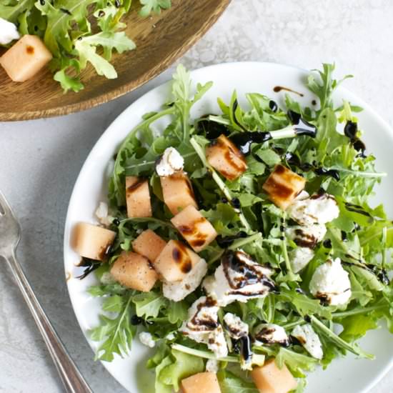 Arugula, Cantaloupe & Feta Salad