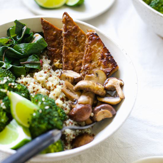 Quinoa Buddha Bowl with Miso Gravy