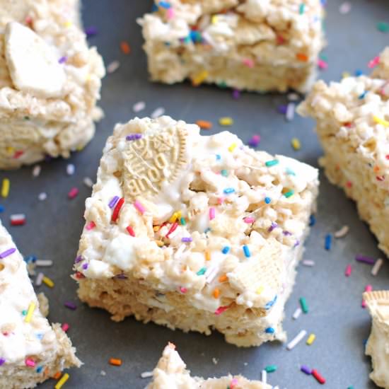 Golden Oreo Rice Krispie Treats