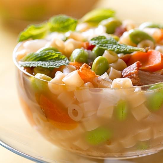 Edamame Pasta e Fagioli