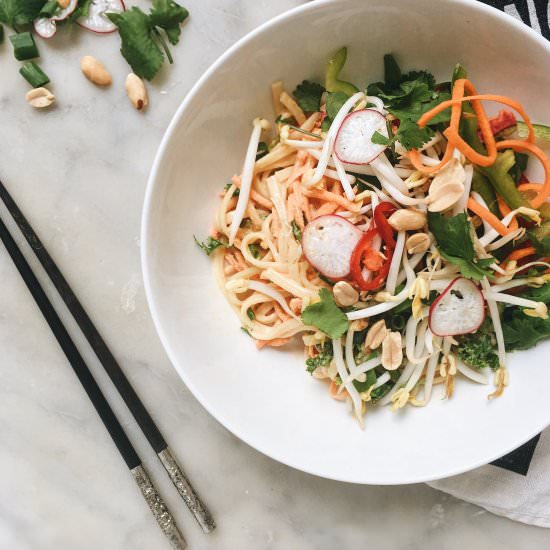 Satay Noodles with Sweet Potato