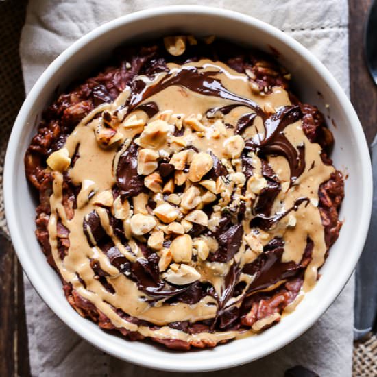 Chocolate Peanut Butter Oatmeal