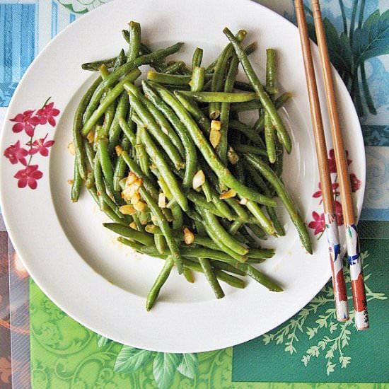 Spicy Garlic Haricot Verts