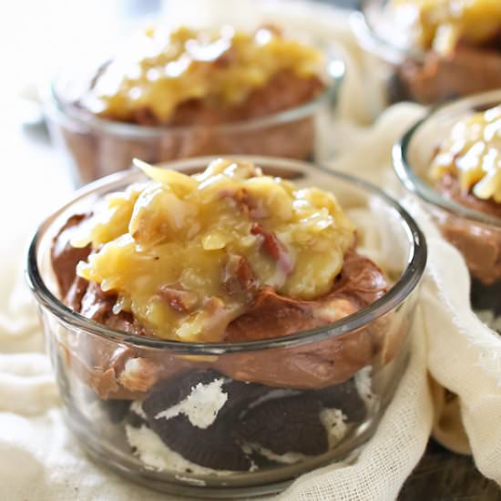 No-Bake German Chocolate Cheesecake