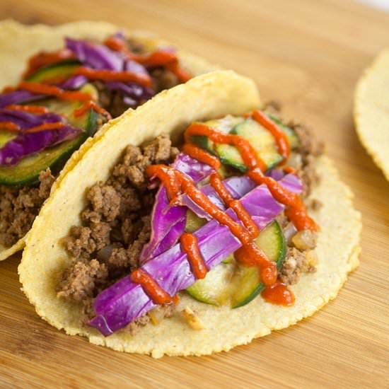 Asian Beef Tacos
