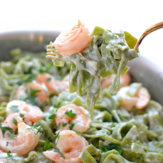 Shrimp Fettuccine Alfredo