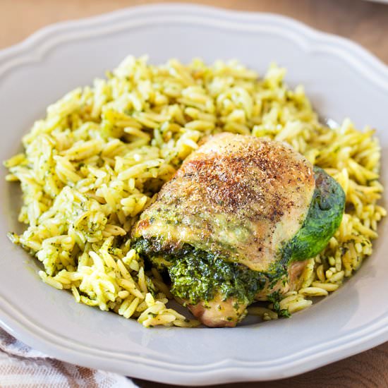 Creamy Spinach Stuffed Chicken
