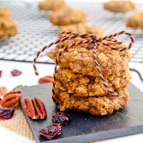 Pumpkin Pecan Breakfast Cookies