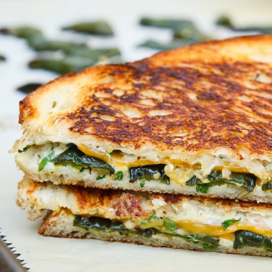 Jalapeno Popper Herb Grilled Cheese