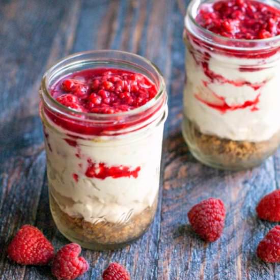 Raspberry No Bake Cheesecake