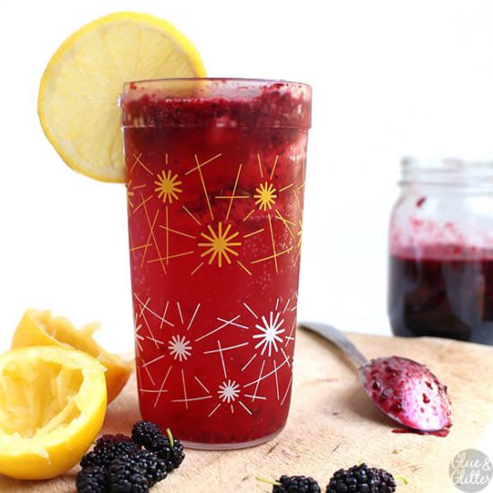 Lemon Mulberry Shrub
