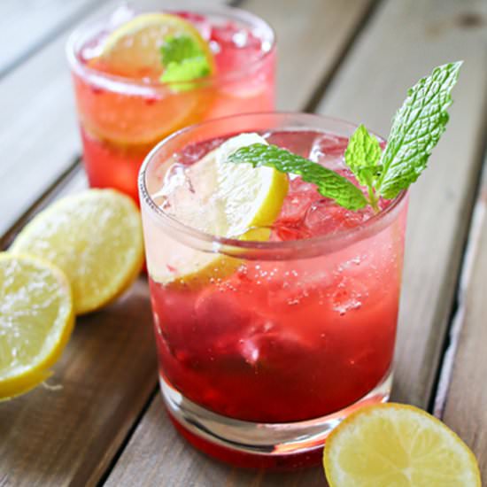 Blackberry Lemon Gin & Tonic