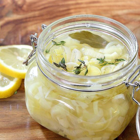 Quick Pickled Leeks