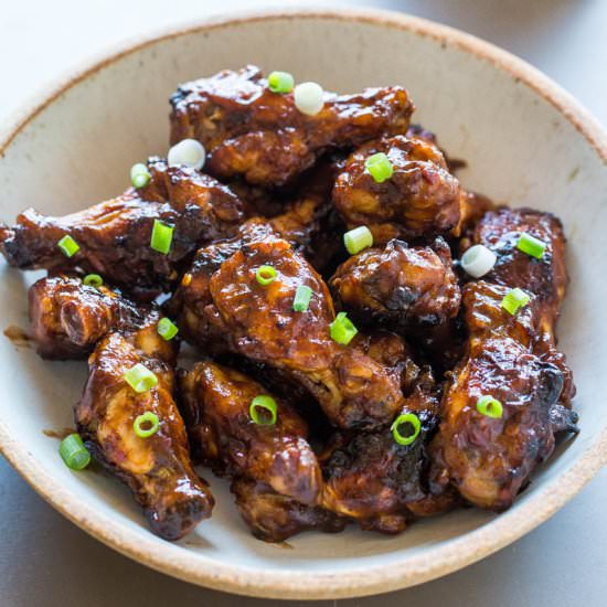Baked Spicy Barbecue Chicken Wings