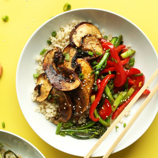 Portobello Mushroom Stir Fry