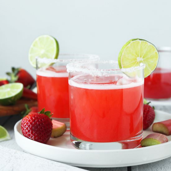 Rhubarb Strawberry Margartia