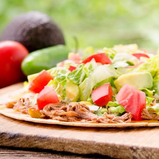 Mexican Shredded Beef Flatbread
