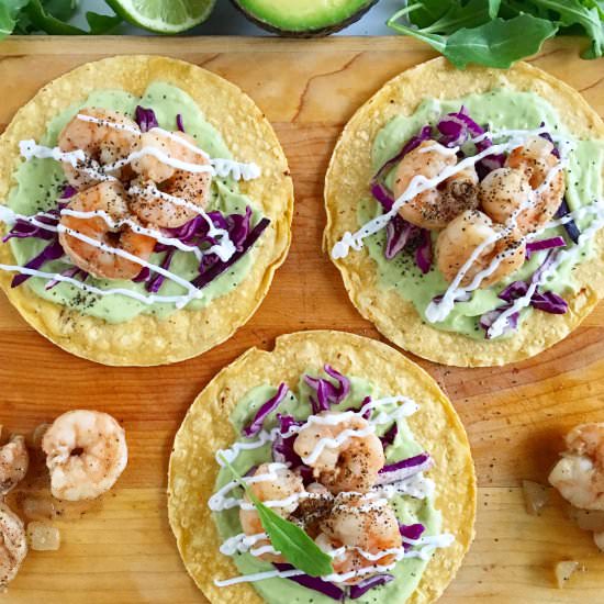 Tequila Lime Shrimp Tacos