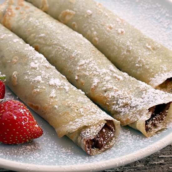 Nutella Crepes with Video