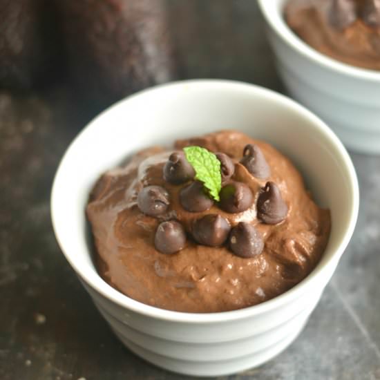 Greek Yogurt Chocolate Avocado Pudding