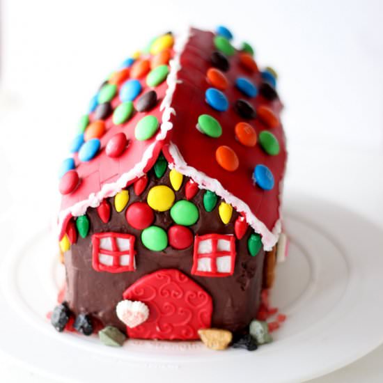 Gingerbread House Cake