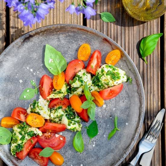 Tomatoes and Mozzarella Salad